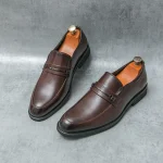 men's formal leather loafers - Image 18