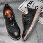 Men's Leather Oxford Sneakers - Image 11