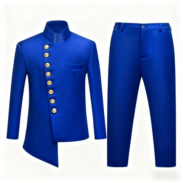 Boys' Vibrant Blue 2-Piece Suit ​A sharp, eye-catching - Image 5