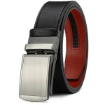 New Mens Belt Automatic Genuine Leather Luxury Belt of Men Male Metal Automatic Buckle Designer High Quality Waist Belt Black - Image 15