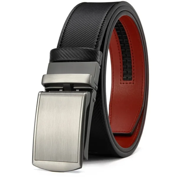 New Mens Belt Automatic Genuine Leather Luxury Belt of Men Male Metal Automatic Buckle Designer High Quality Waist Belt Black - Image 15
