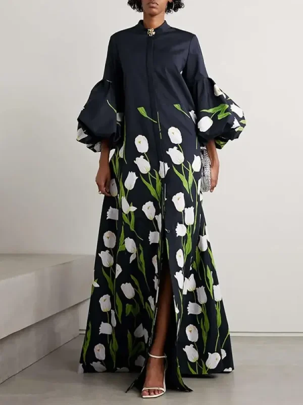 Floral trench dress - Image 2