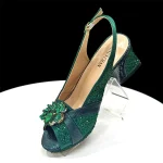 Women's Peep-Toe Heels with handbag - Image 31