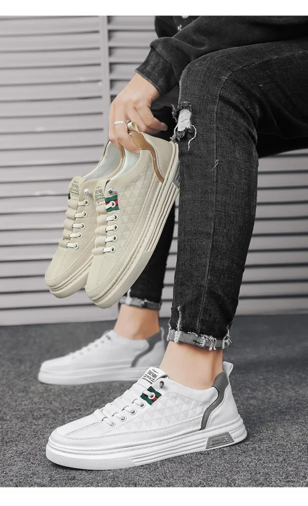 Men, Fresh whites' shoes - Image 14