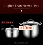 GEDO LFGB 304 Stainless Steel Stewing Pot - Image 14