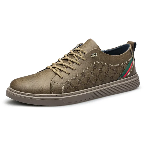 Italian Brand Men's Khaki kicks - Image 12