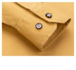 Luxury cotton single pocket long-sleeve shirts for men Smart Casual business regular fit shirt designer vintage black clothes - Image 25