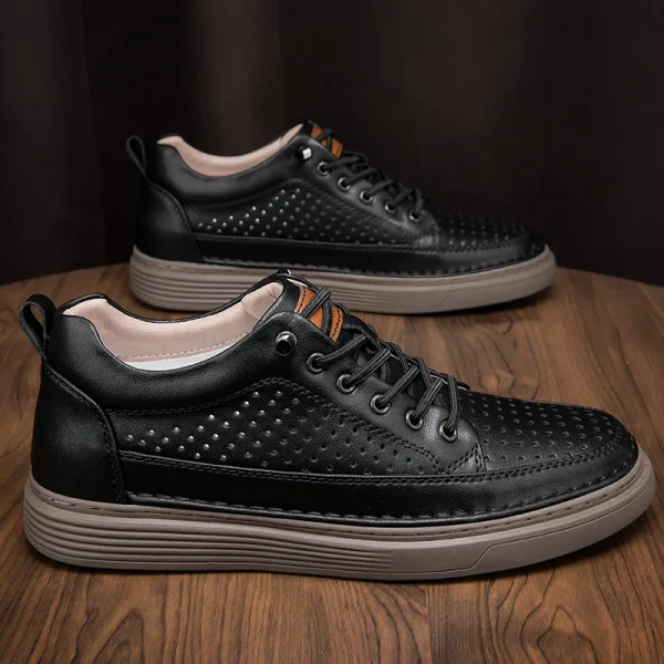 Men Breathable Leather luxe - Image 13