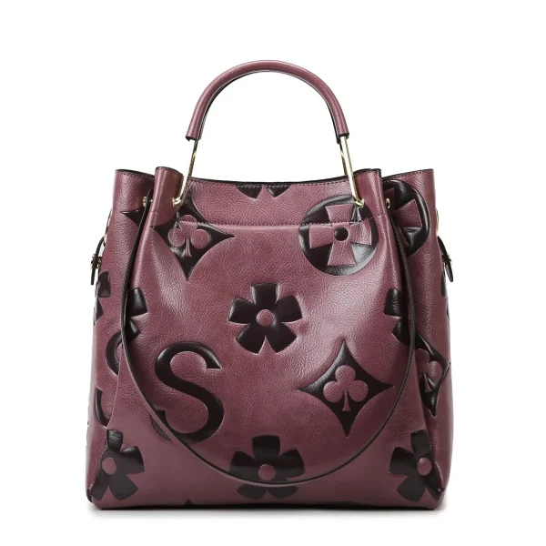 Top Handle Bucket Bag Set - Image 9