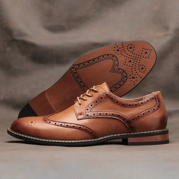 Traditional Leather Brogues - Image 2