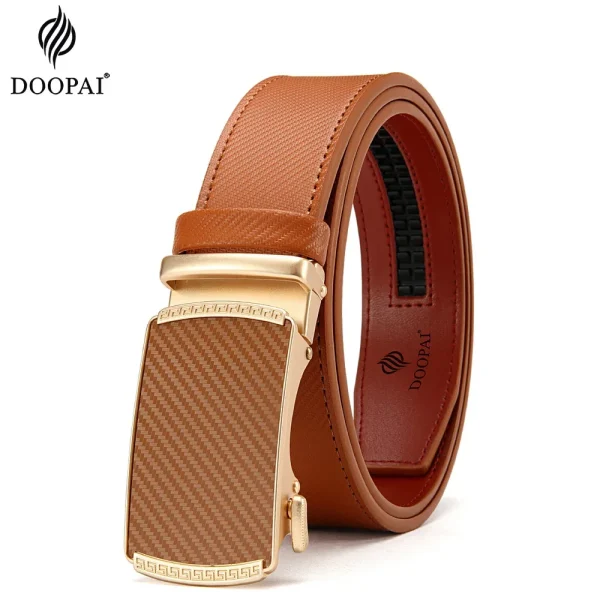 Men Belts Leather Waist Strap Male Automatic Buckle Waistband Mens High Quality Girdle Belts for Women Men Gifts 105 115  125cm - Image 9