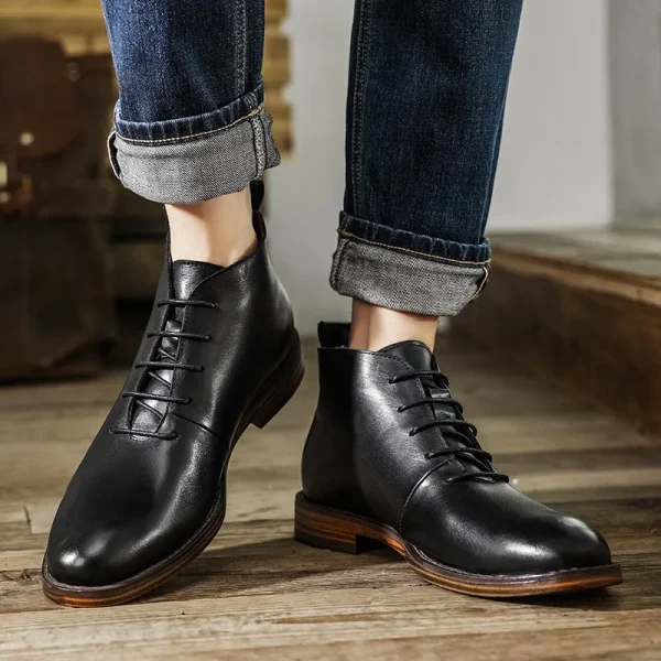Retro Ankle Boots For Men - Image 5