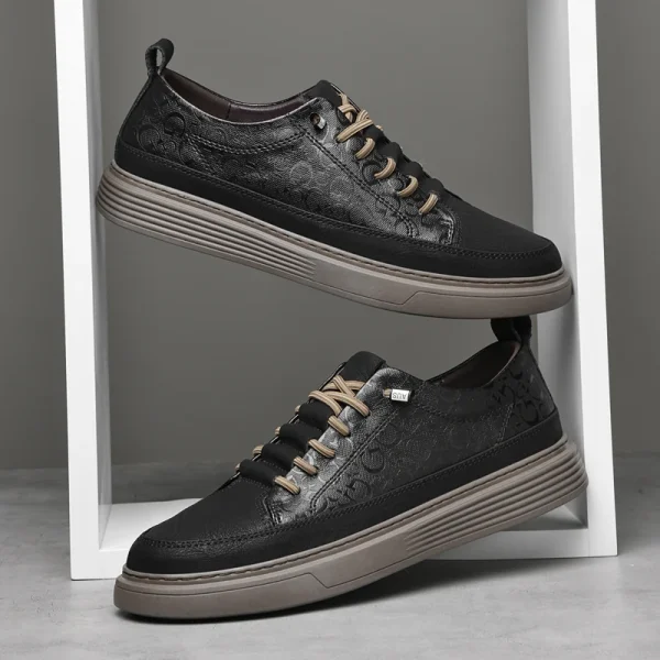 Men Skateboarding Shoes Leather - Image 19