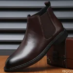 Men's Boots Handmade Leather Ankle Shoes
