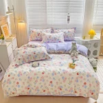 3pcs Dark Blue Striped Style Duvet Cover Set for Boy Geometric Pattern Luxury Hotel Room Decor 100% Cotton Skin-friendly Bedding - Image 25