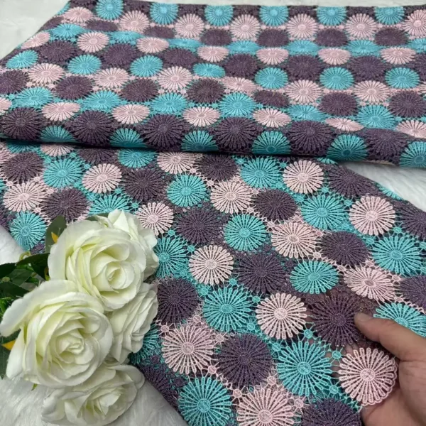 Nigerian Guipure Cord Lace Fabric African Embroidery Fabric 2025 High Quality For Elegant Women Party Sewing Women Asoebi - Image 16