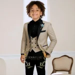 Boys' 3-Piece Slim Fit Wedding Tuxedo