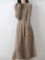 Merino Wool Knitwear Sweater dress - Image 5