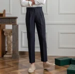 Man Suits Pants Fluid Khaki Draped Trousers for Men Baggy Suit Korean Style Clothes Reviews Many Slacks High Quality Dress Up - Image 30