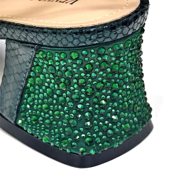 Women's Peep-Toe Heels with handbag - Image 29