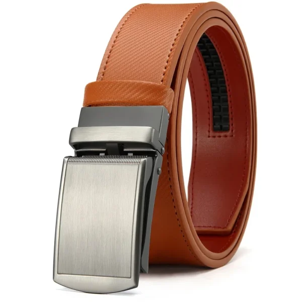 New Mens Belt Automatic Genuine Leather Luxury Belt of Men Male Metal Automatic Buckle Designer High Quality Waist Belt Black - Image 21