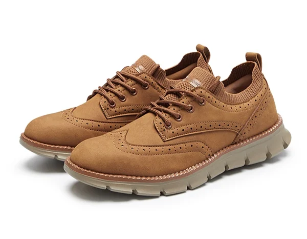 Mens Brogues Leather Casual Shoes - Image 13