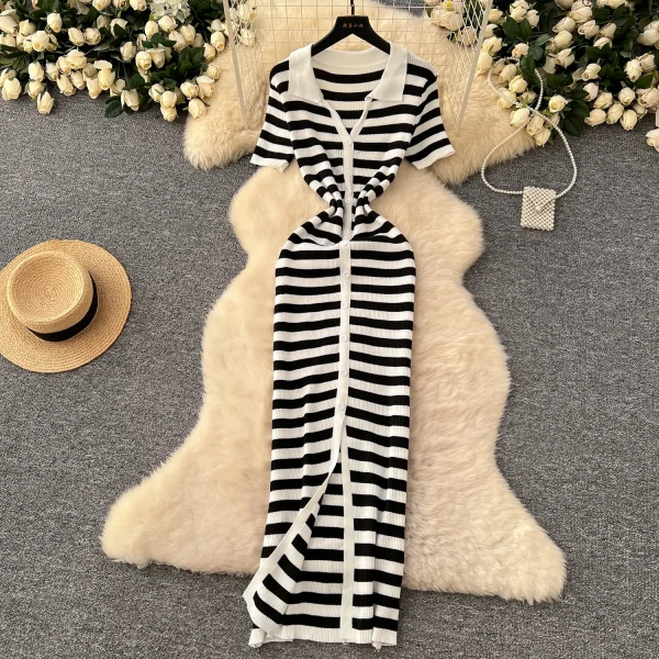 Knit stripe maxi dress - Image 11