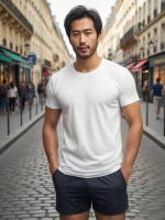 Men's Loose Paris Creative Letter Print T-shirt - Image 9