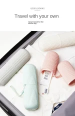 Travel Portable Toothbrush Cup Bathroom Toothpaste Holder Storage Case Box Organizer Travel Toiletries Storage Cup New Creative - Image 13