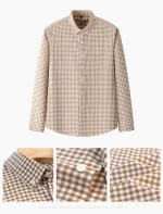 plaid shirts for man slim fit formal casual - Image 23