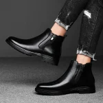 Leather Chelsea Men's Boots - Image 5