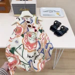 Elegant Princess Plaid Bow Midi Dress - Image 15