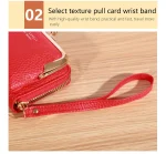 Wallet Women's Fashion Wrist Strap Short Zero Wallet Large Capacity Coin Clip Bag Multiple Card Positions Card Bag Money Clip - Image 22