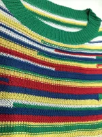 women Colorful striped tee dress - Image 6