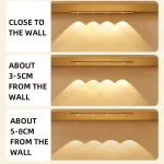 White/Black LED Cabinet Light USB Rechargeable Motion Sensor LED Light for Kitchen Wardrobe Cabinet Lighting 20CM/30CM/40CM/50CM - Image 19
