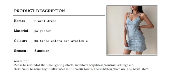 Sleeveless Vintage Floral Spaghetti Strap Short Dress - Image 9