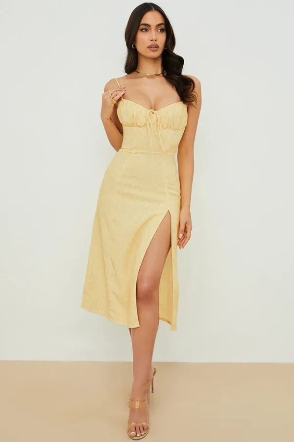 Women Elegant Floral Beach Vacation Bodycon Long Dress - Image 9