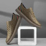 Italian Brand Men's Khaki kicks - Image 32