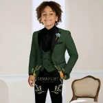 Boys' 3-Piece Slim Fit Wedding Tuxedo - Image 6