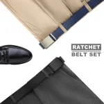 New Mens Belt Automatic Genuine Leather Luxury Belt of Men Male Metal Automatic Buckle Designer High Quality Waist Belt Black - Image 4