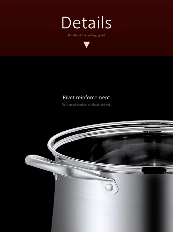 GEDO LFGB 304 Stainless Steel Stewing Pot - Image 29