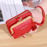 Wallet Women's Fashion Wrist Strap Short Zero Wallet Large Capacity Coin Clip Bag Multiple Card Positions Card Bag Money Clip - Image 8