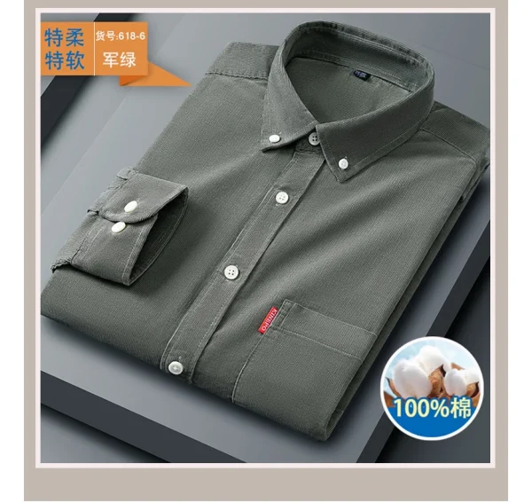 Men's Regular-Fit Corduroy Shirt - Image 31