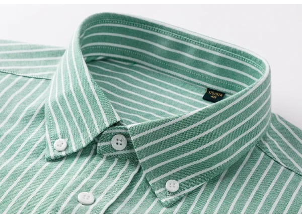 slim-fit striped Oxford shirt - Image 17
