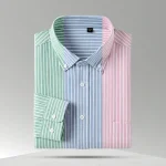 slim-fit striped Oxford shirt - Image 4