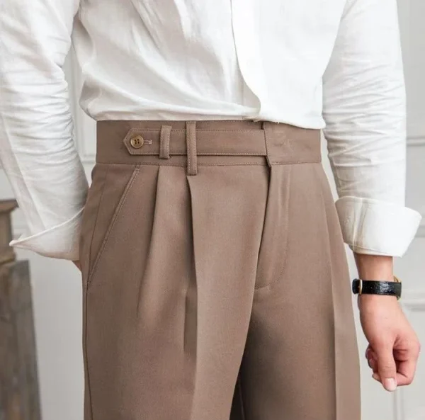 Man Suits Pants Fluid Khaki Draped Trousers for Men Baggy Suit Korean Style Clothes Reviews Many Slacks High Quality Dress Up - Image 19