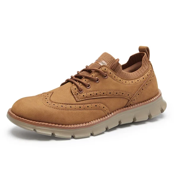 Mens Brogues Leather Casual Shoes - Image 10
