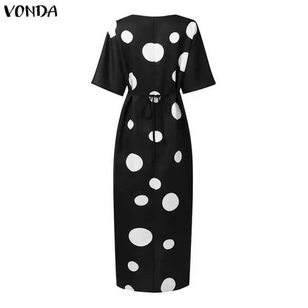 Bohemian Print Midi Dress - Image 17