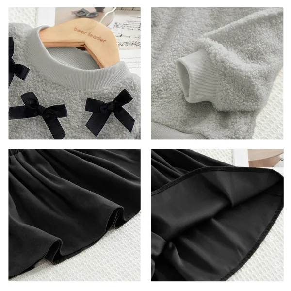 Bear Leader Girls' Plush A-Line 2-Piece Set - Image 32