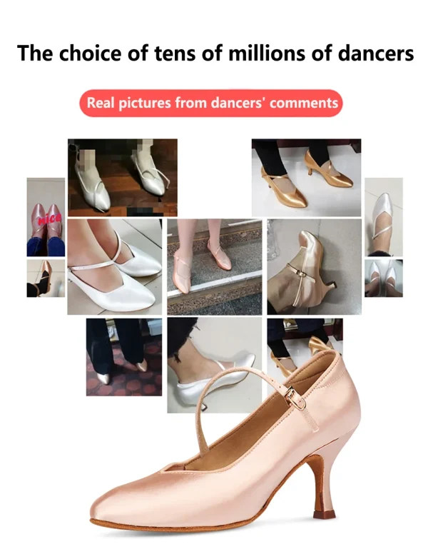 Satin dance shoes - Image 30